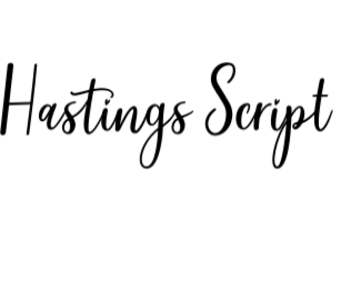 Hastings Script Font Preview
