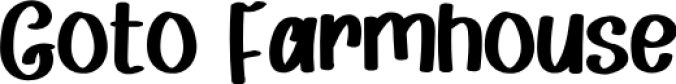 Goto Farmhouse Font Preview