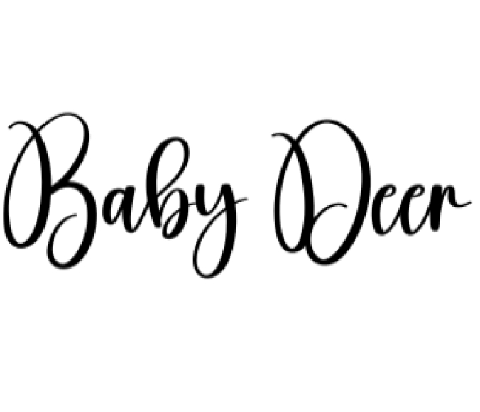 Baby Deer Font Preview