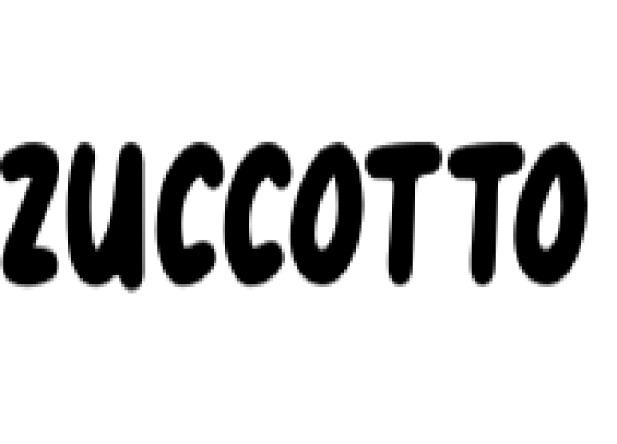 Zuccotto Font Preview