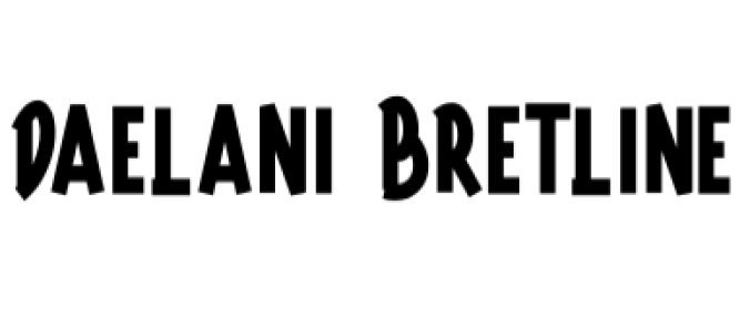 Daelani Bretline Font Preview