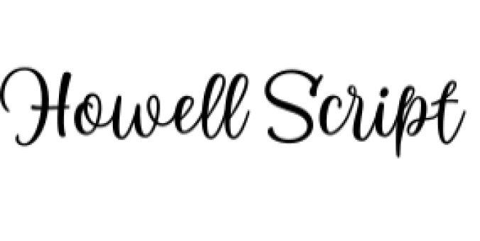 Howell Script Font Preview