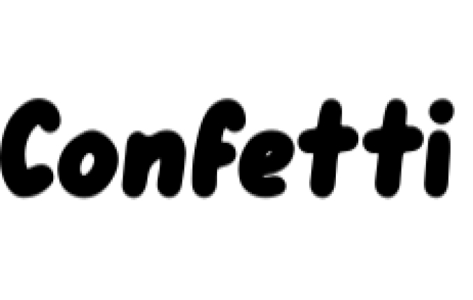 Confetti Font Preview