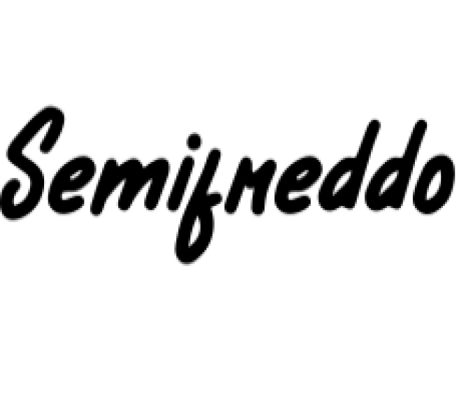Semifreddo Font Preview