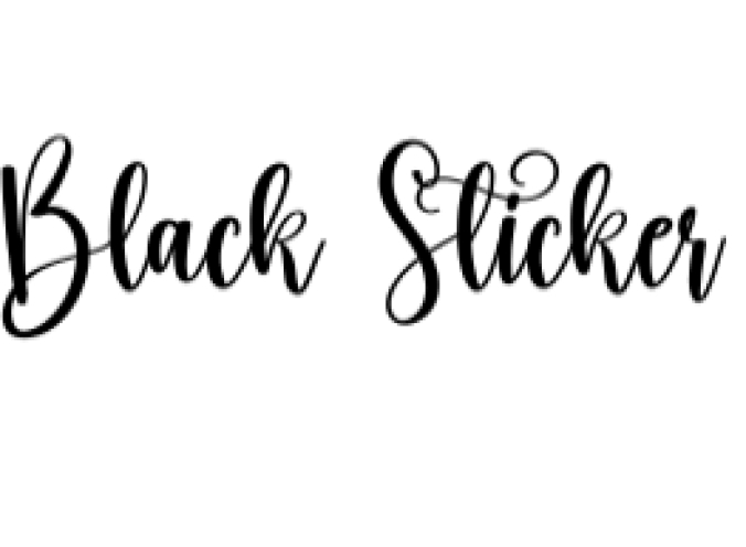 Black Sticker Font Preview
