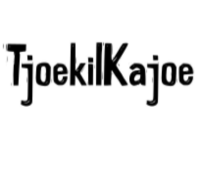 Tjoekil Kajoe Font Preview