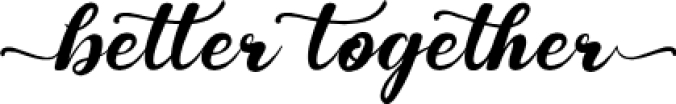 Better Together Font Preview