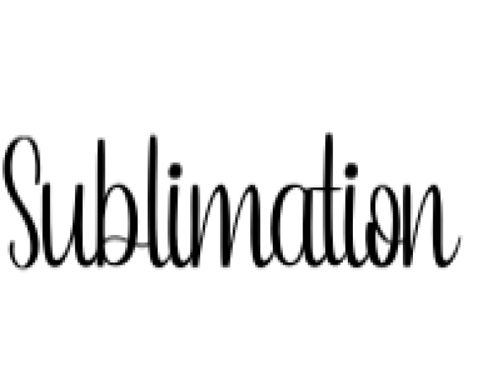 Sublimation Font Preview