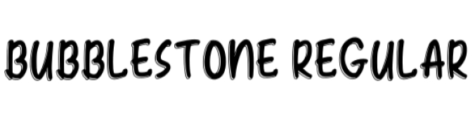 Bubble Stone Font Preview