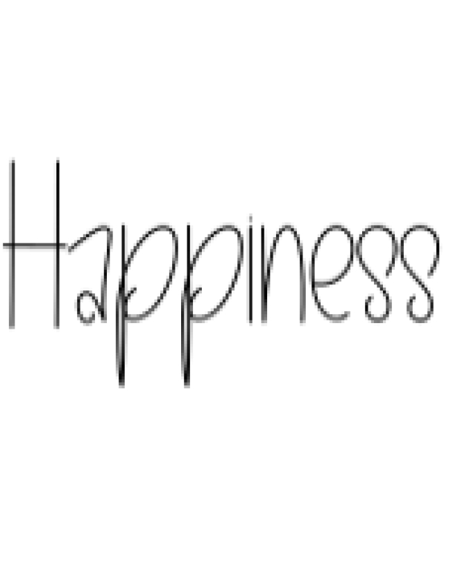 Happiness Font Preview