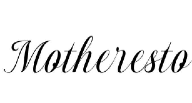 Motheresto Font Preview
