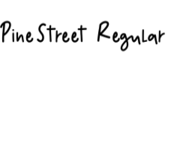 Pine Street Font Preview