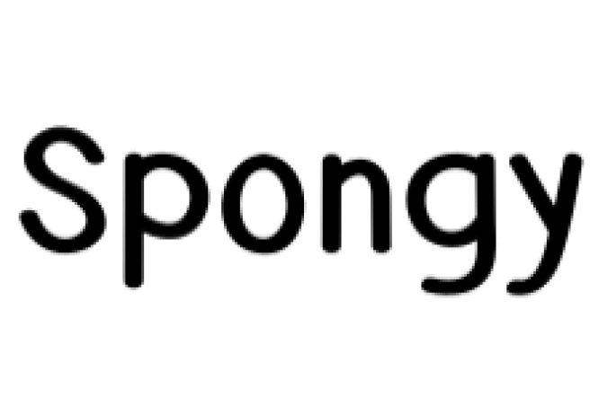 Spongy Font Preview