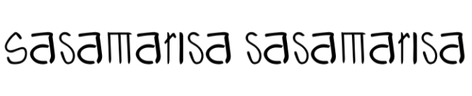 Sasa Marrissa Font Preview
