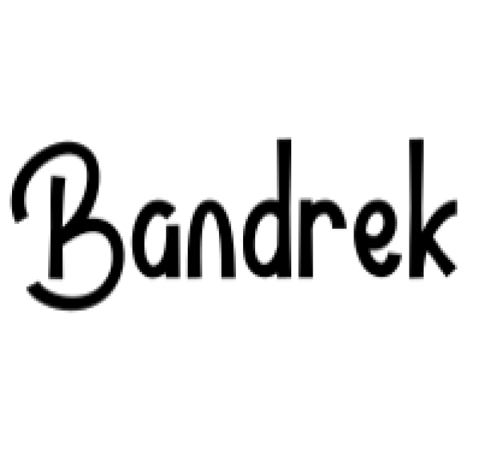 Bandrek Font Preview