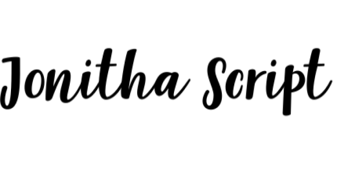 Jonitha Font Preview