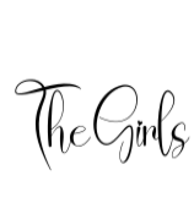 The Girls Font Preview