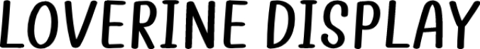 Loverine Display Font Preview