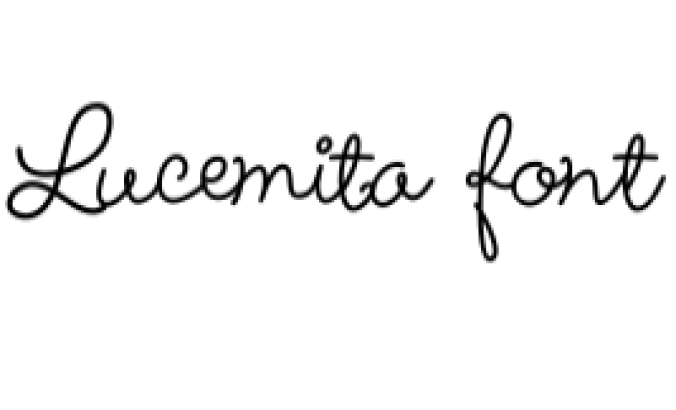Lucemita Script Font Preview