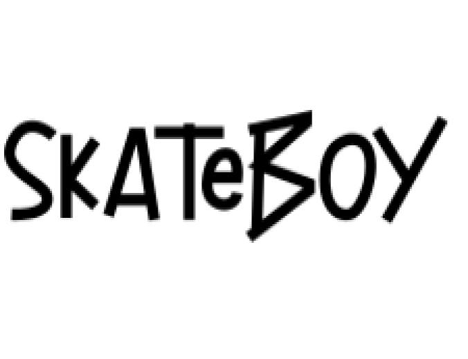 Skateboy Font Preview