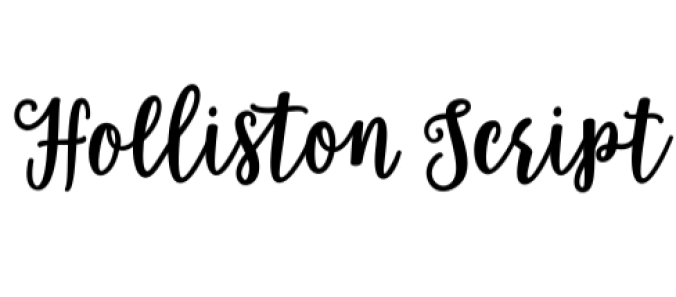 Holliston Script Font Preview