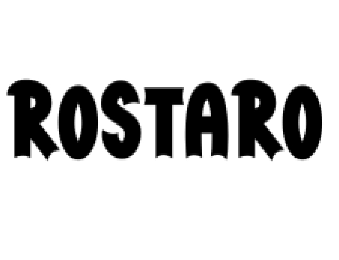 Rostaro Font Preview