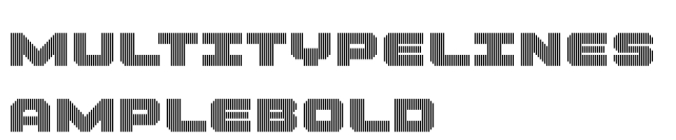 MultiType Lines Ample Bold Font Preview