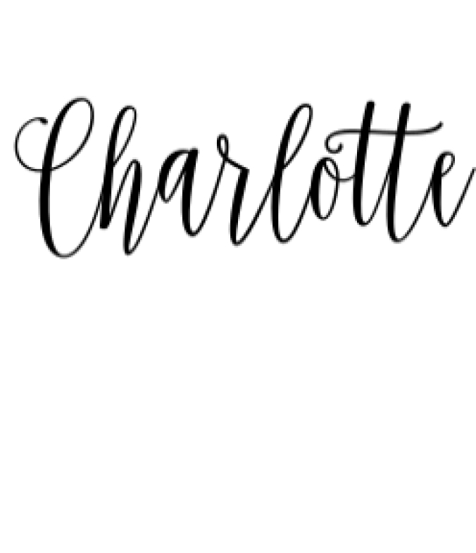 Charlotte Script Font Preview