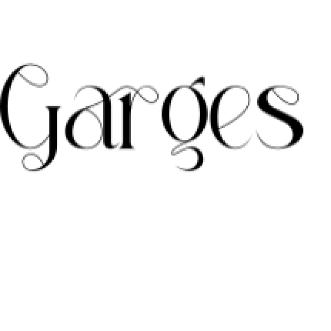 Garges Font Preview