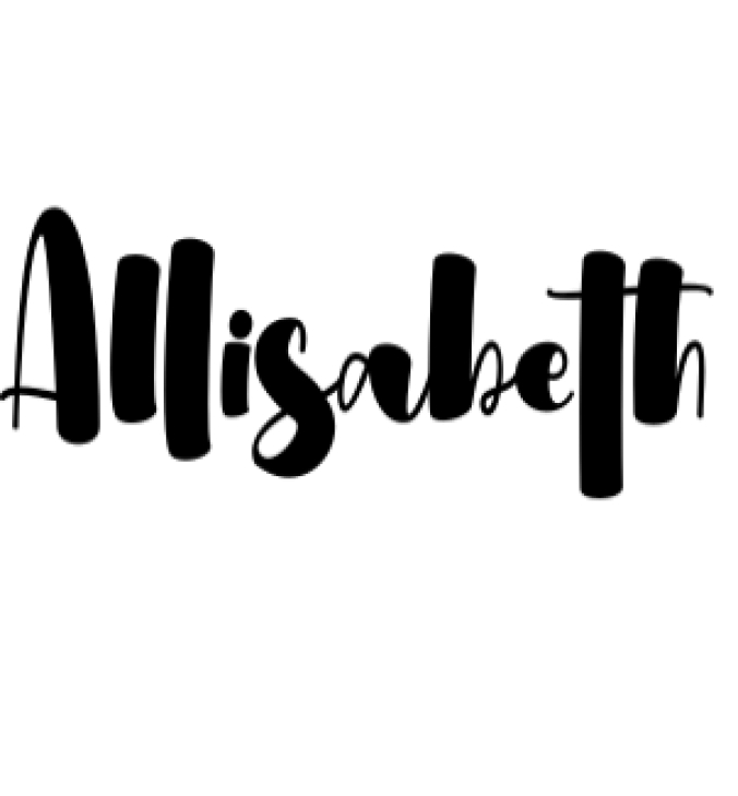 Allisabeth Font Preview