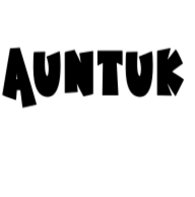 Auntuk Font Preview