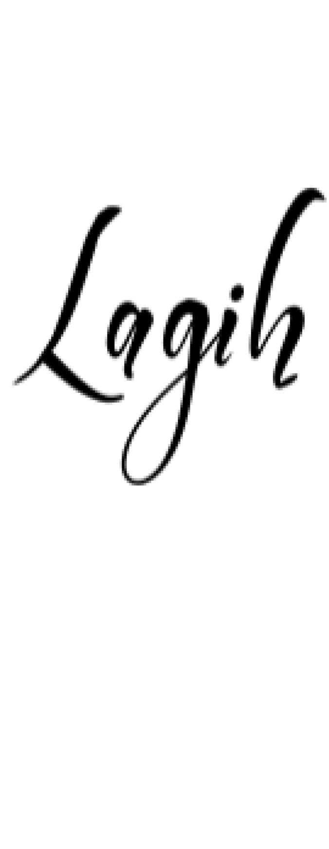 Lagih Font Preview