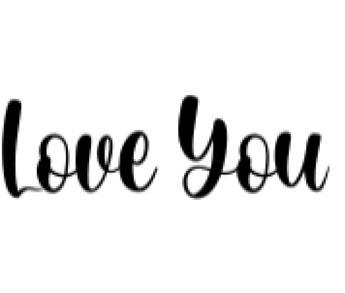 Love You Font Preview