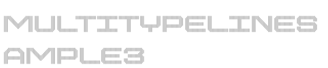 MultiType Lines Ample 3 Font Preview