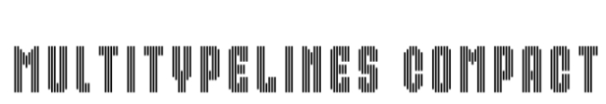 MultiType Lines Compact Font Preview