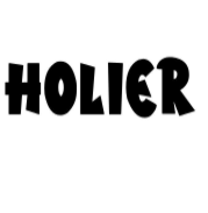 Holier Font Preview