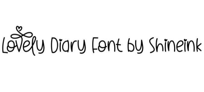 Lovely Diary Font Preview