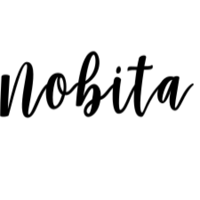 Nobita Script Font Preview