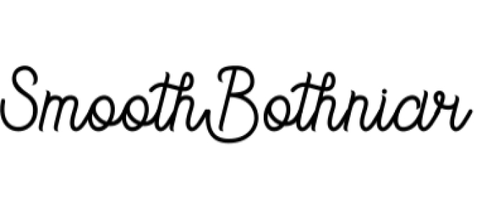 Smooth Bothniar Font Preview