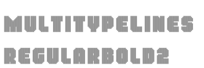 MultiType Lines Regular Bold 2 Font Preview