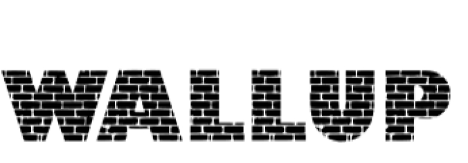 Wall Up Font Preview