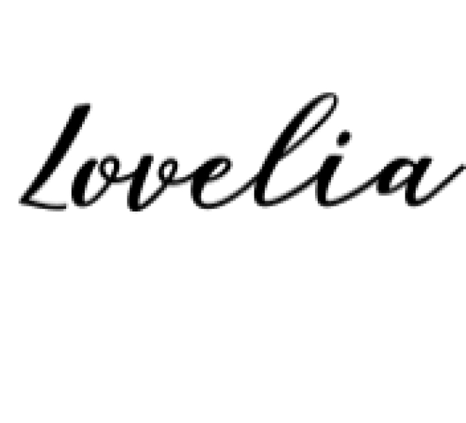 Lovelia Script Font Preview