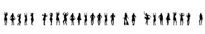 Women Silhouettes 2.0 Font Preview