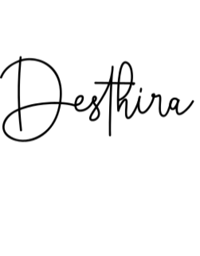 Desthira Font Preview