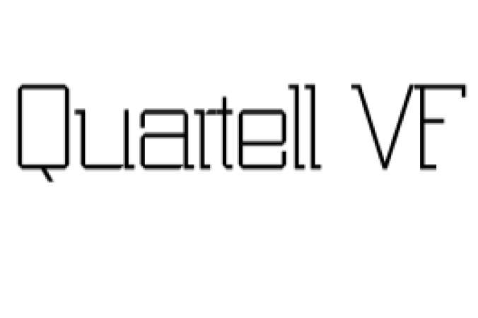 Quartell Variable Font Preview