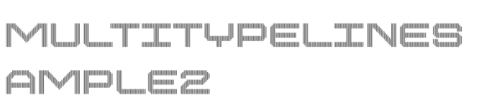 MultiType Lines Ample 2 Font Preview