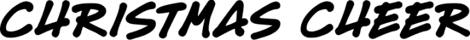 Christmas Cheer Font Preview