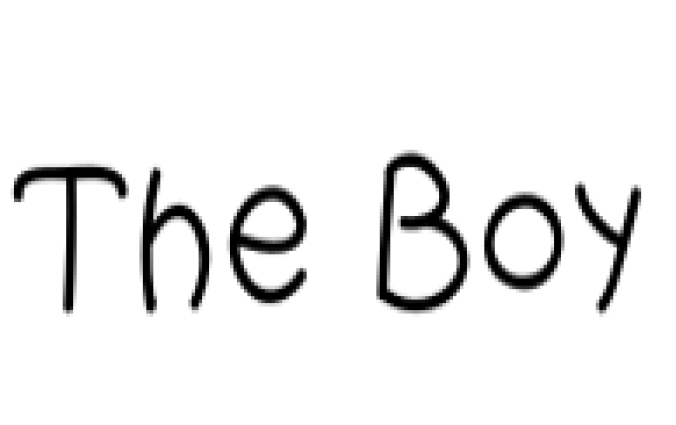 The Boy Font Preview