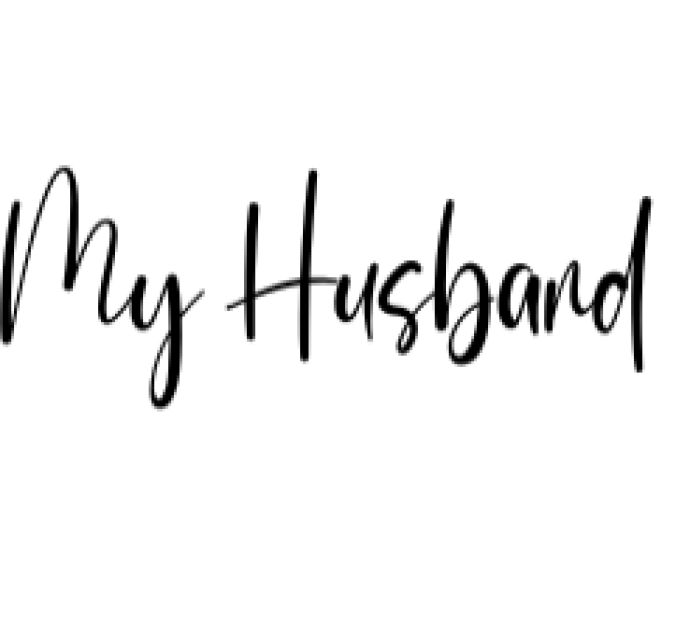 My Husband Font Preview