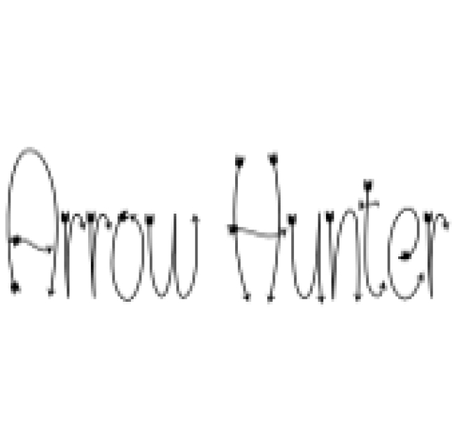 Arrow Hunter Font Preview
